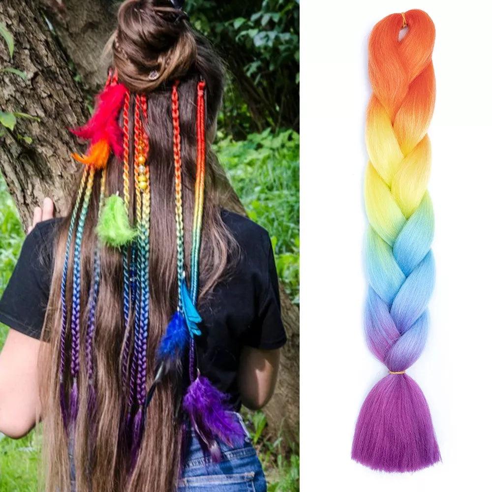 Peruca extensie par Multicolor