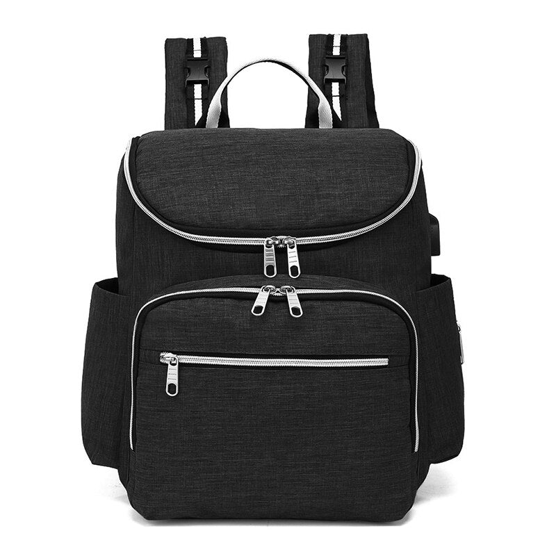Rucsac multifunctional - Geanta de mana pentru mamici, organizator articole pentru bebelusi, atasabil pe manerul caruciorului, ZG011