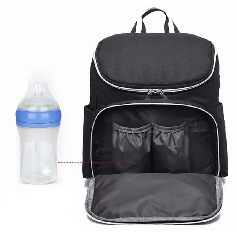 Rucsac multifunctional - Geanta de mana pentru mamici, organizator articole pentru bebelusi, atasabil pe manerul caruciorului, ZG011