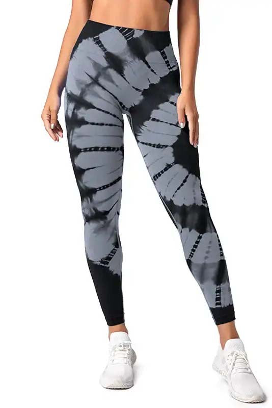 Colanti Fitness WNY PRO Tie Dye push up cu talie inalta WCLNT8828-4