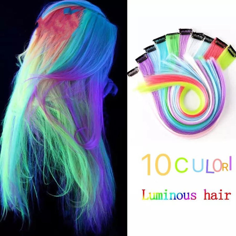 Extensie Clips Mesa colorata din par Fosforscenta luminos
