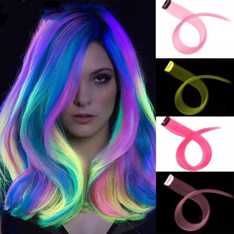 Extensie Clips Mesa colorata din par Fosforscenta luminos