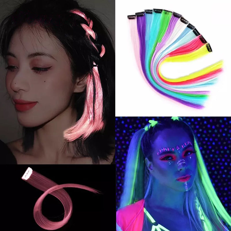 Extensie Clips Mesa colorata din par Fosforscenta luminos