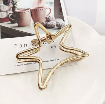 Goldene Haarspangen Metallische Haaraccessoires Fashion Geometric Star of the Sea Haarspangen 