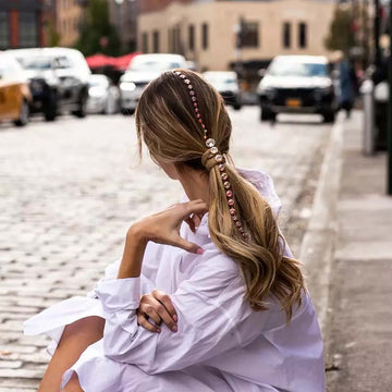 Haarkette mit bunten Kristallen und Kamm für die Braut, Hochzeit, lässige Anlässe WLNTPR003