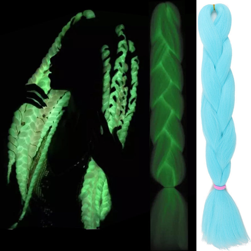 Extensii colorate de par pentru impletituri ombre fluorescenta luminos