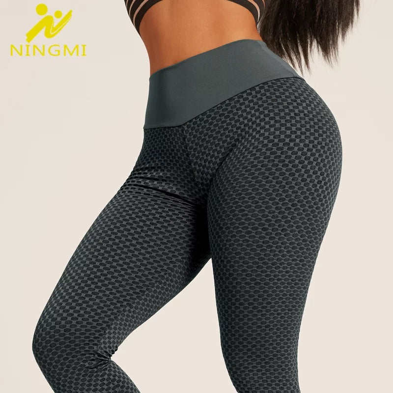 Colanți Fitness WNY PRO fără sudură cu 3D Mesh strâmte modelatori cu talie înaltă WCLNT8185