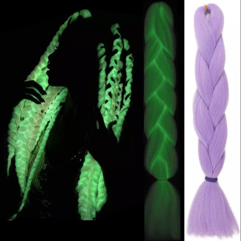 Extensii colorate de par pentru impletituri ombre fluorescenta luminos