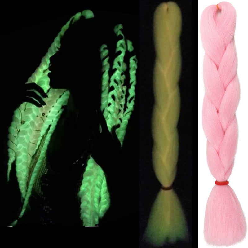 Extensii colorate de par pentru impletituri ombre fluorescenta luminos