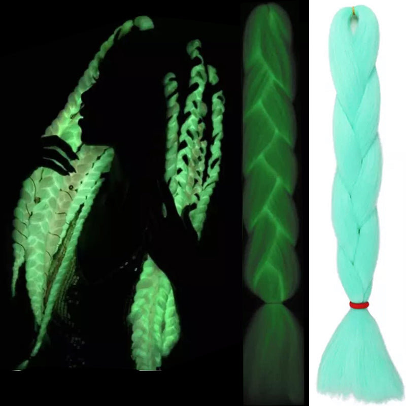 Extensii colorate de par pentru impletituri ombre fluorescenta luminos