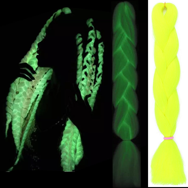 Extensii colorate de par pentru impletituri ombre fluorescenta luminos